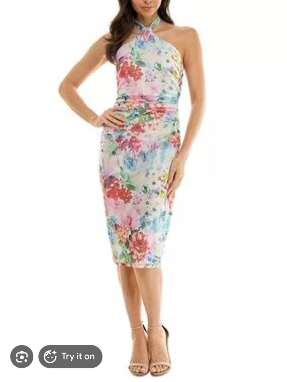 Seni & Cade Floral Halter sz XL